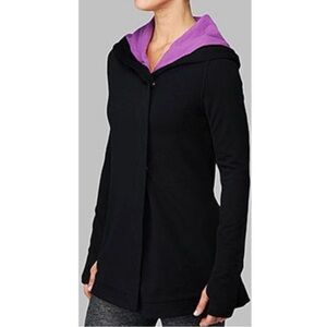 Lululemon Awareness Wrap Black & Purple Ombre Dip Dye Size 4